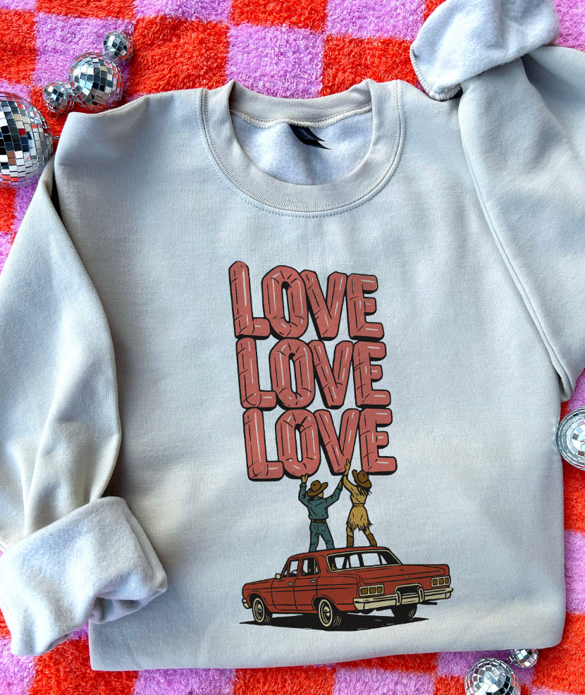 Cowboy Couple Love - Multiple color options in Tee or Sweatshirt