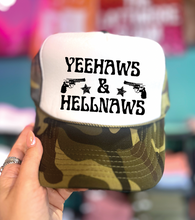 Load image into Gallery viewer, Yee Haws &amp; Hell Naws - Foam Trucker Cap - Multiple color options
