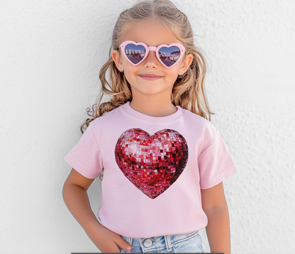 Valentine Kids - Pink Graphic Tee's