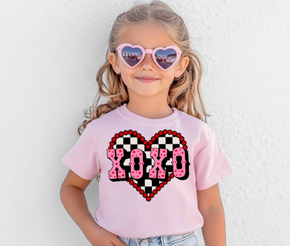 Valentine Kids - Pink Graphic Tee's