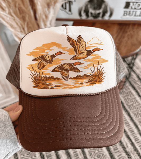 Shipping Dept. Brown & Tan Autumn Marsh Flight - Otto Foam Trucker Hat