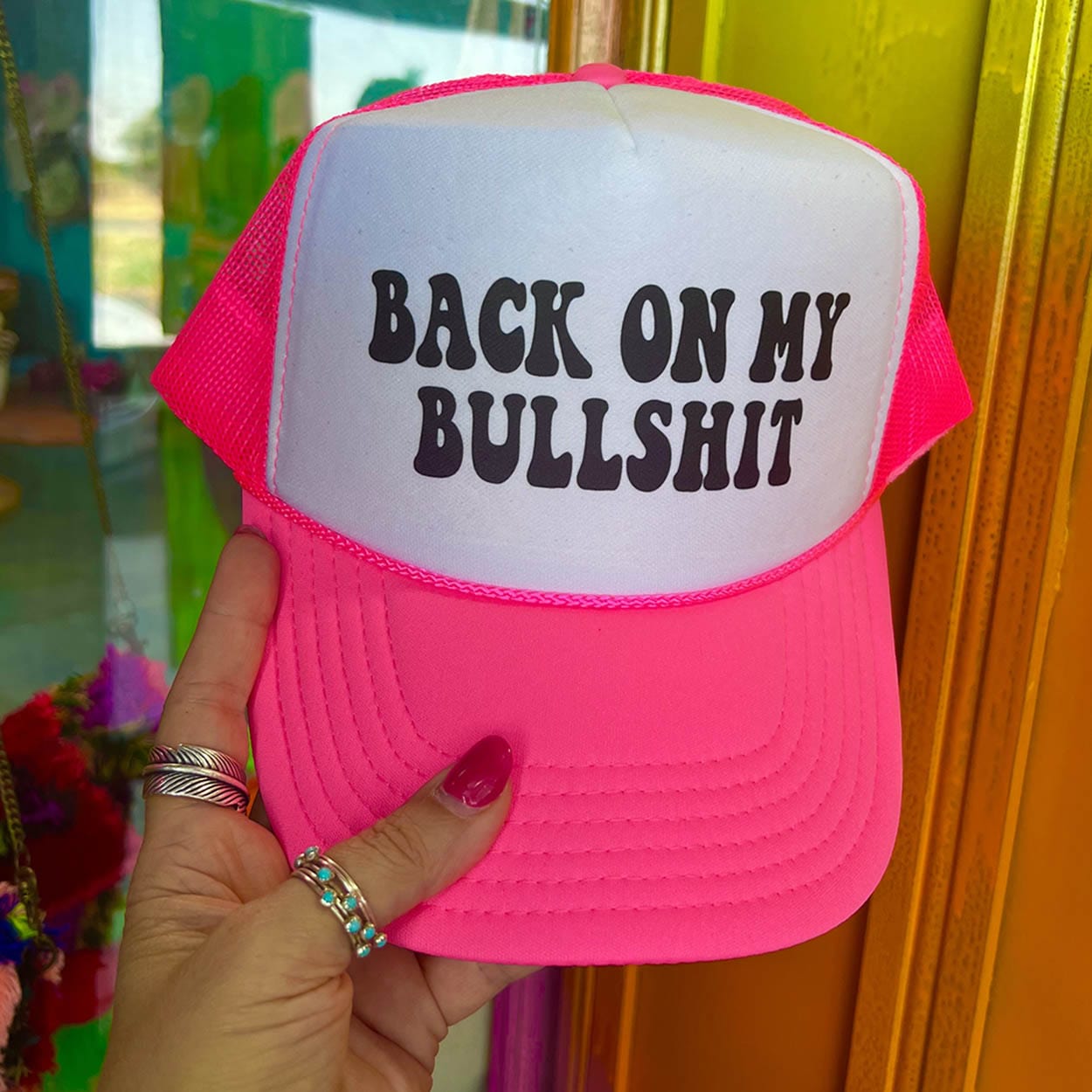 Shipping Dept. Back On My Bullshit - Foam Trucker Cap - Multiple color choices