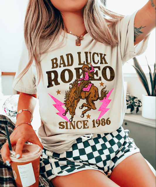 MISSMUDPIE Bad Luck Rodeo U Cream Tee