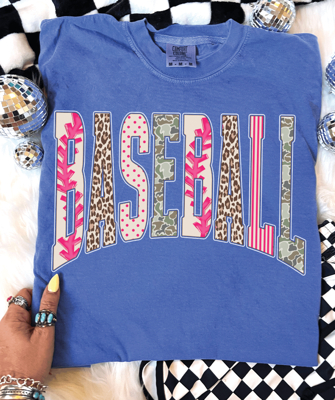 MISSMUDPIE Baseball Girly Camo - Comfort Color - Multiple colors