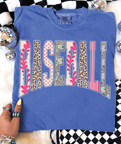 MISSMUDPIE Baseball Girly Camo - Comfort Color - Multiple colors