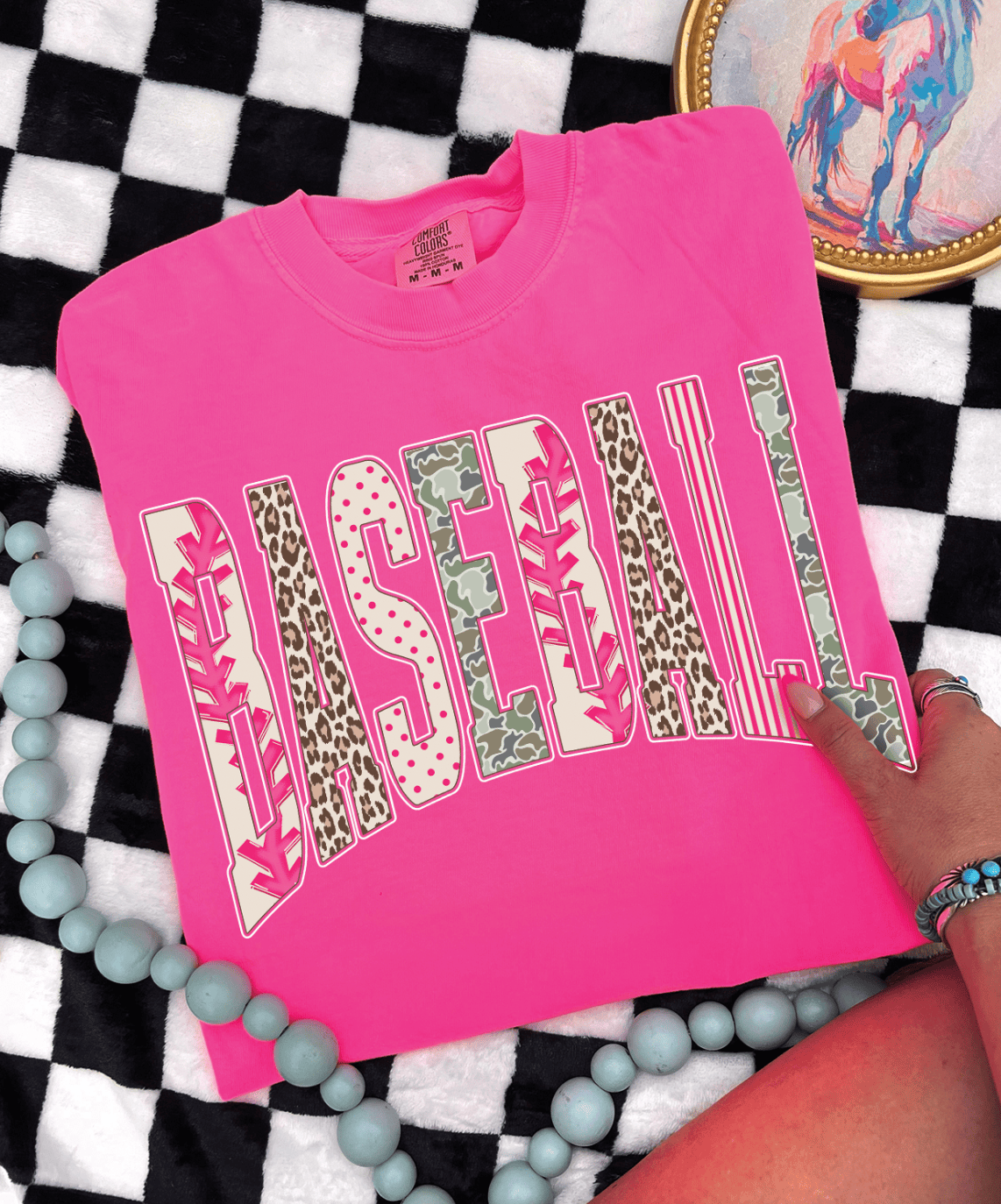 MISSMUDPIE Baseball Girly Camo - Comfort Color - Multiple colors