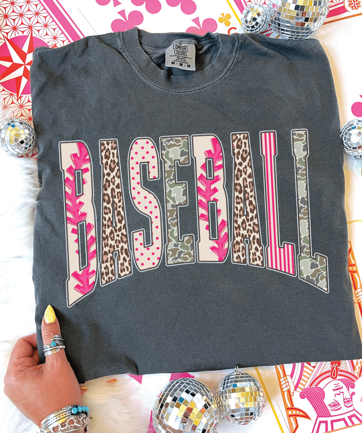 MISSMUDPIE Baseball Girly Camo - Comfort Color - Multiple colors