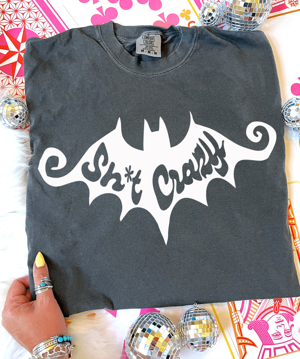 Shipping Dept. Bat Shit Crazy  - Comfort Color Pepper