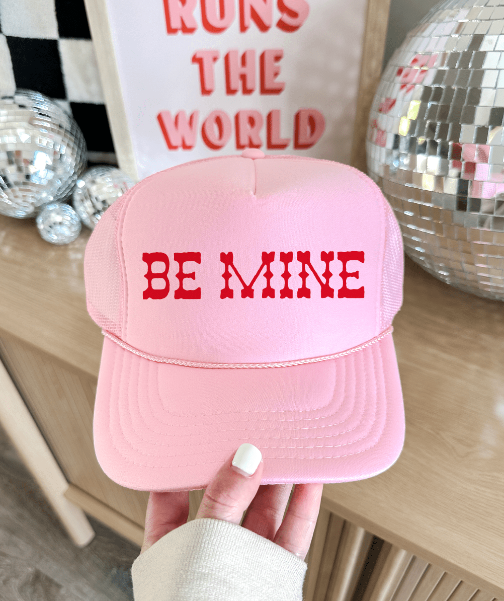 Shipping Dept. Be Mine - Foam Trucker Cap - BabyPink