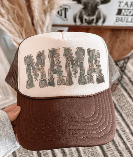 Shipping Dept. Camo MAMA - Brown & Tan Otto Trucker