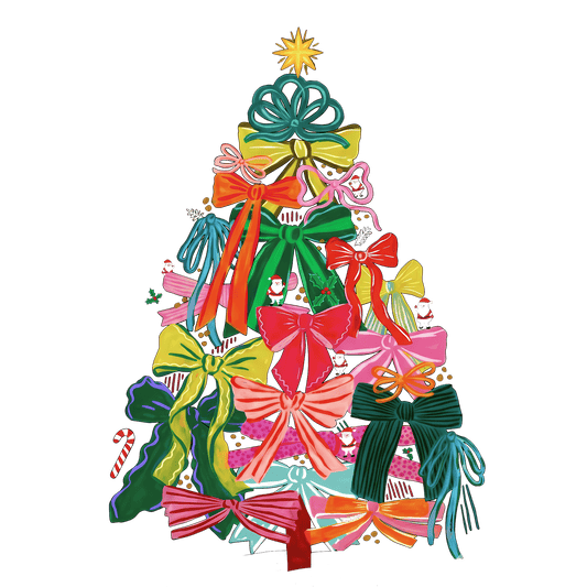 Shipping Dept. christmas tree with bows