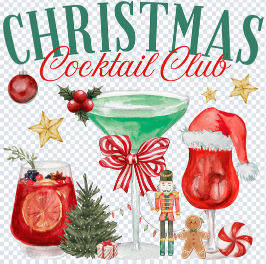 Shipping Dept. ChristmasCocktailClub- Multiple Color options