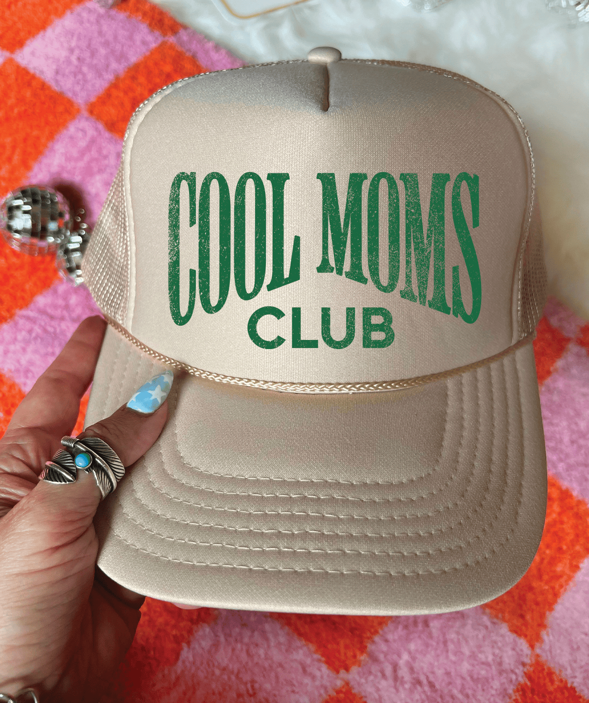 Shipping Dept. Solid Cream Cool Moms Club - Foam Otto Trucker