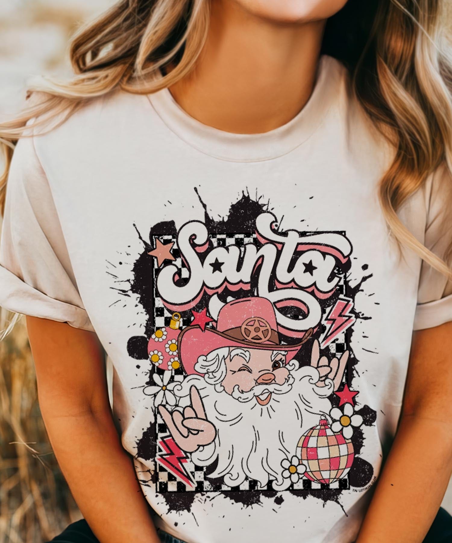 Shipping Dept. Country Glam Santa  - Multiple Color options