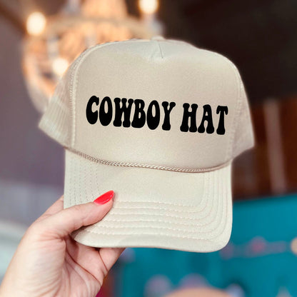 Shipping Dept. COWBOY HAT - Foam Trucker Cap - Multiple color options