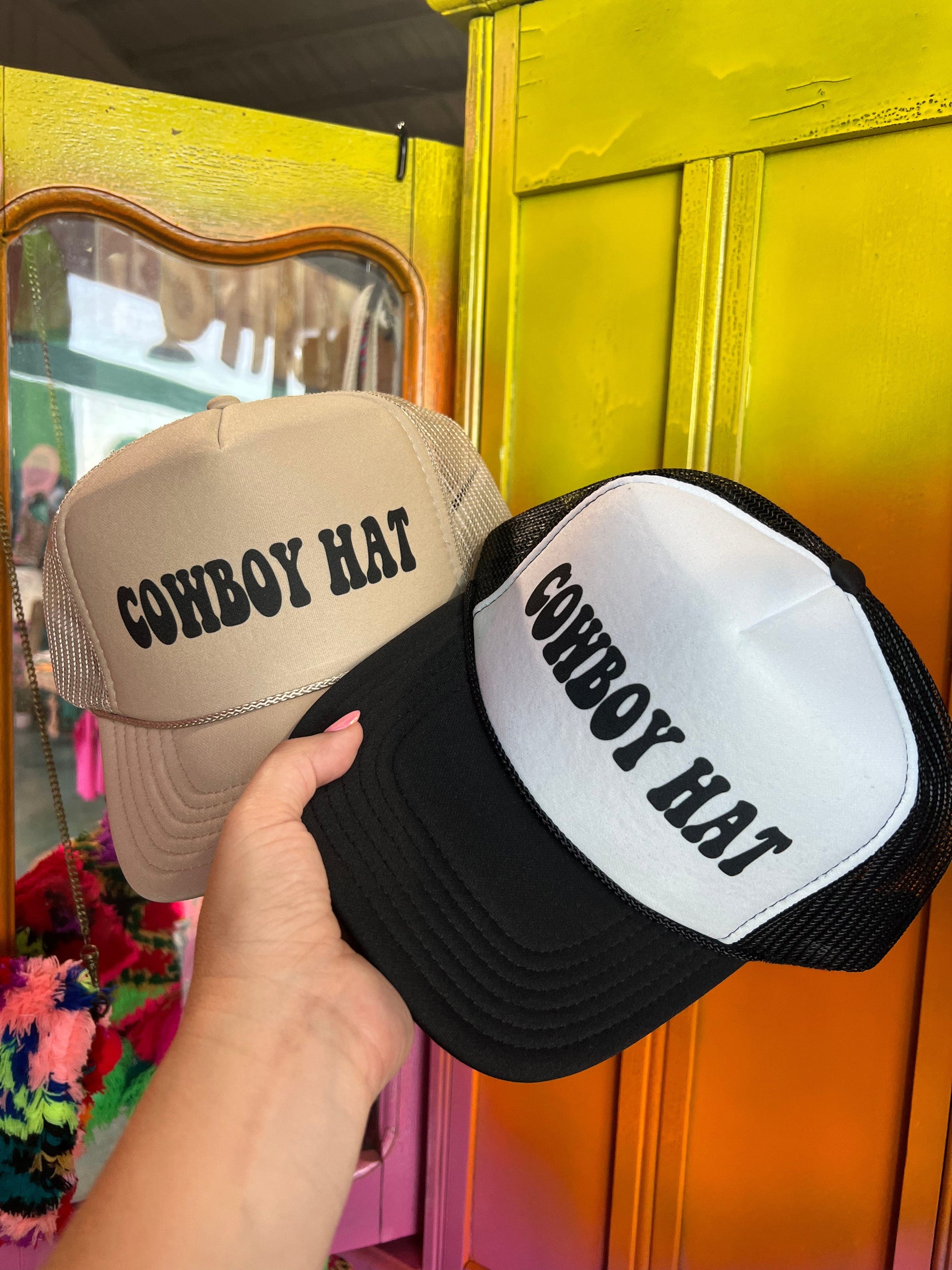 Shipping Dept. COWBOY HAT - Foam Trucker Cap - Multiple color options