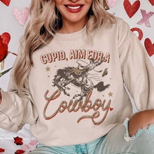 Load image into Gallery viewer, MISSMUDPIE Cupid, Aim For A Cowboy - Multiple color options in Tee or Sweatshirt
