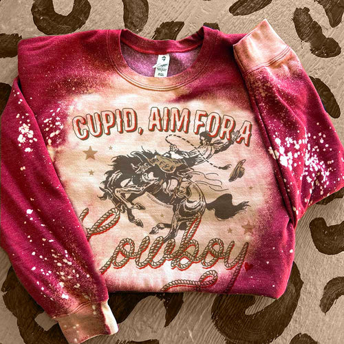 MISSMUDPIE Cupid, Aim For A Cowboy - Multiple color options in Tee or Sweatshirt