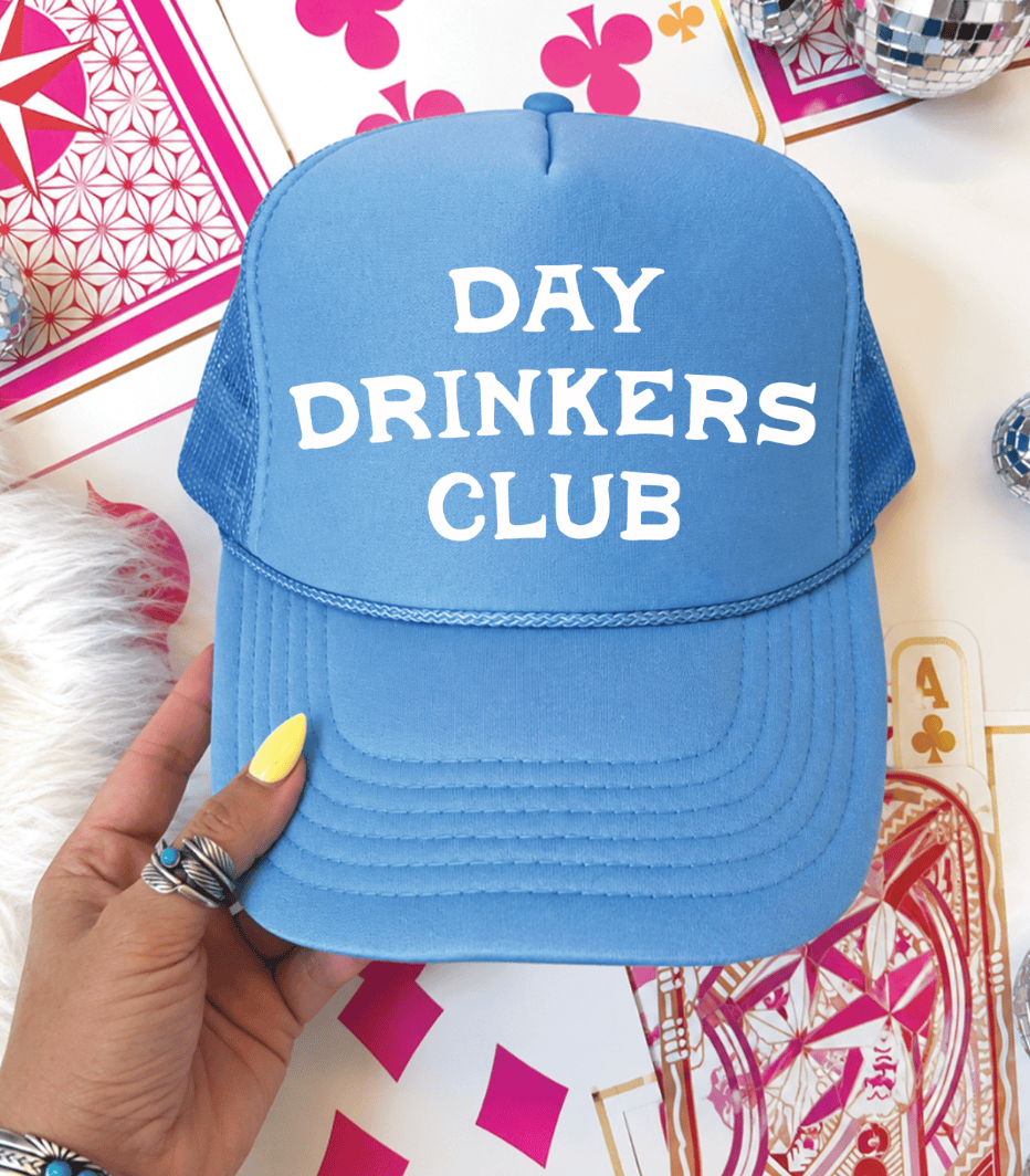 Shipping Dept. Carolina Blue Day Drinkers Club -  Foam Otto Trucker Hat - Multiple Colors