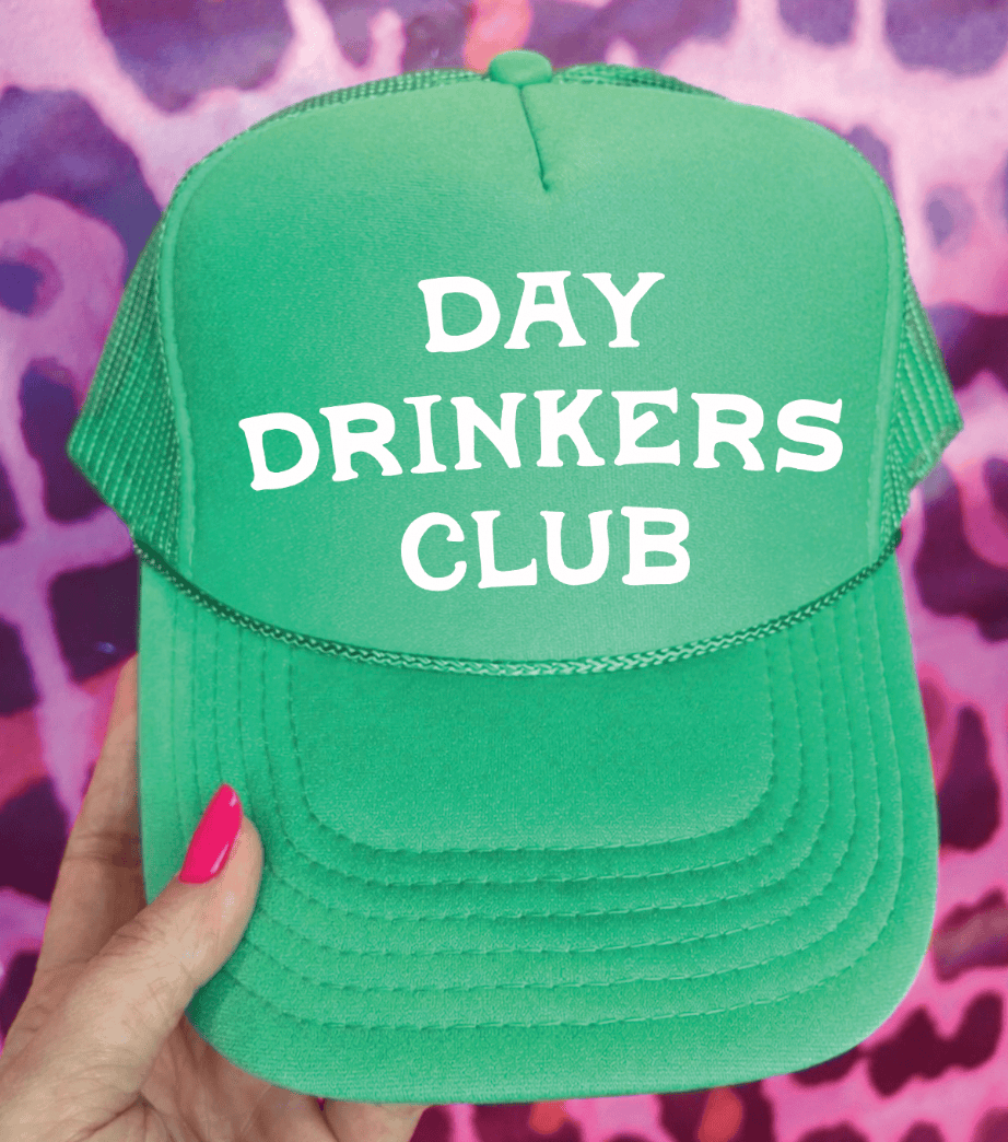 Shipping Dept. Cactus Green Day Drinkers Club -  Foam Otto Trucker Hat - Multiple Colors