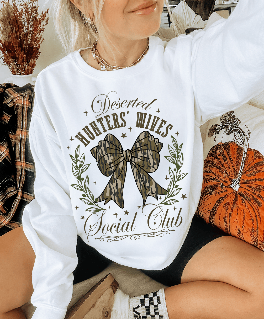 Shipping Dept. Small / White Deserted Hunters' Wives Club - Multiple Color Options