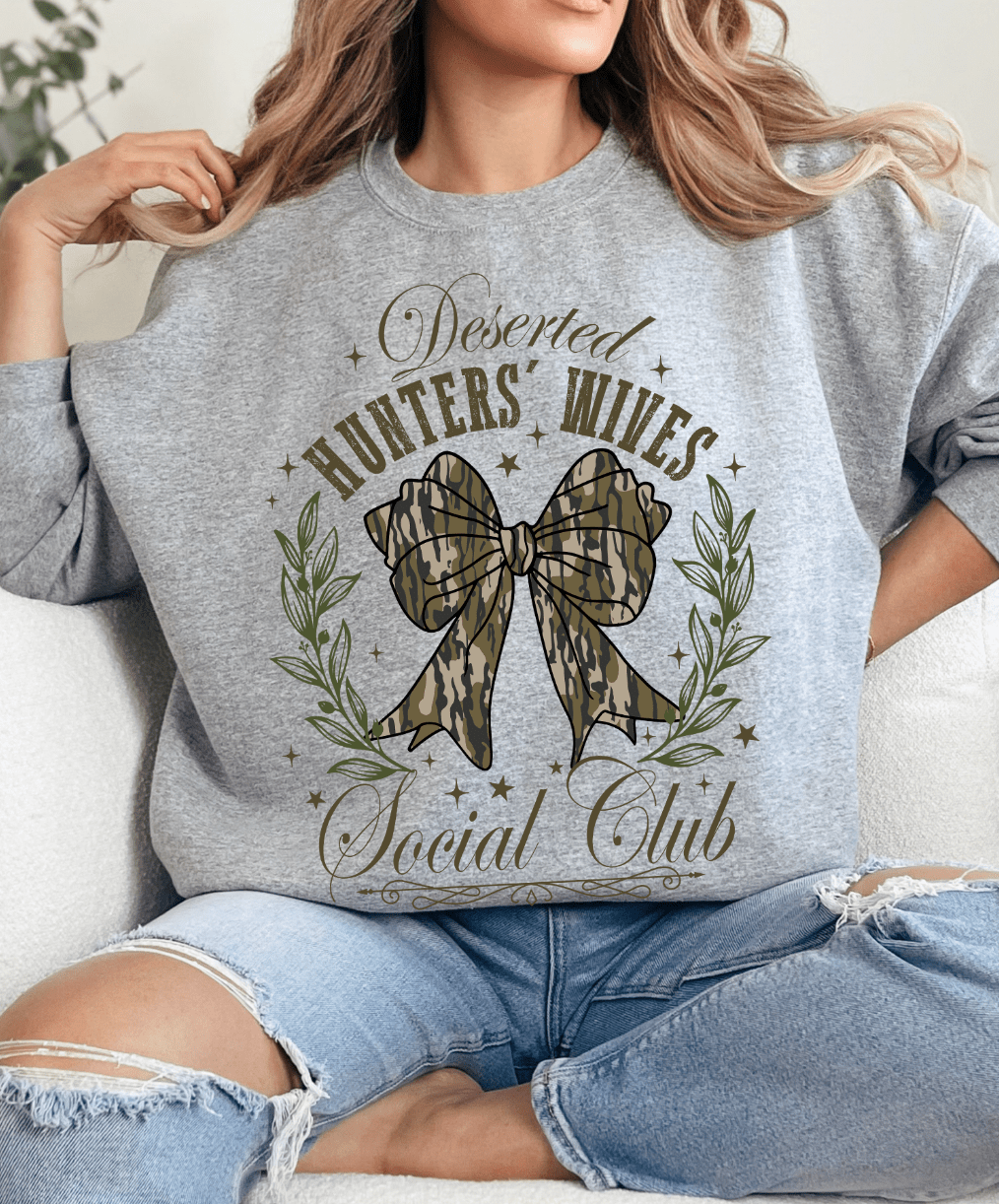 Shipping Dept. Small / Heather Gray Deserted Hunters' Wives Club - Multiple Color Options