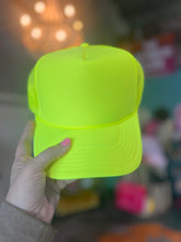 Load image into Gallery viewer, Shipping Dept. Neon Yellow Dirty Hippie - Foam Trucker Cap - Multiple color options
