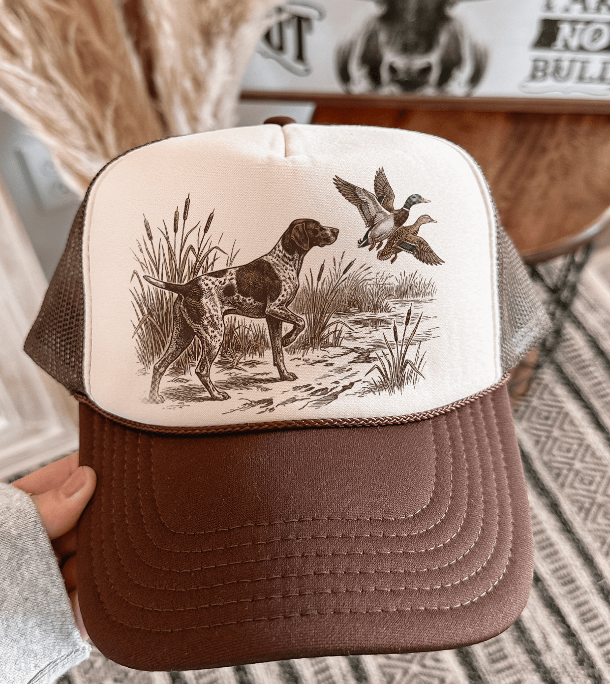Shipping Dept. Duck Hunting Pointer Dog -  Brown & Tan Otto