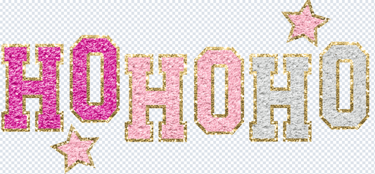 Shipping Dept. Free Glitter Patch HOHOHO- Multiple Color options