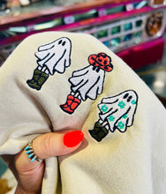 Load image into Gallery viewer, MISSMUDPIE Ghoul Gang Embroidery- Cream Sweatshirt
