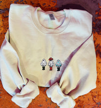 Load image into Gallery viewer, MISSMUDPIE Ghoul Gang Embroidery- Cream Sweatshirt
