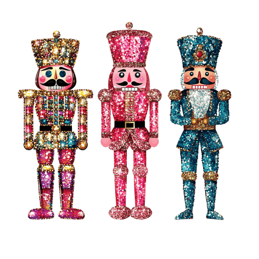 Shipping Dept. Glitternutcrackerpng- Multiple Color options