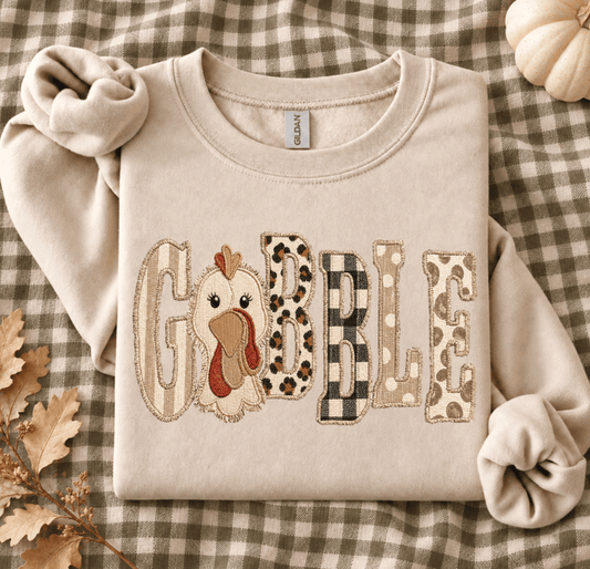 Shipping Dept. Gobble Turkey - Sand Sweatshirt