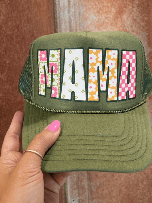 Shipping Dept. Groovy MAMA - Olive Otto Trucker