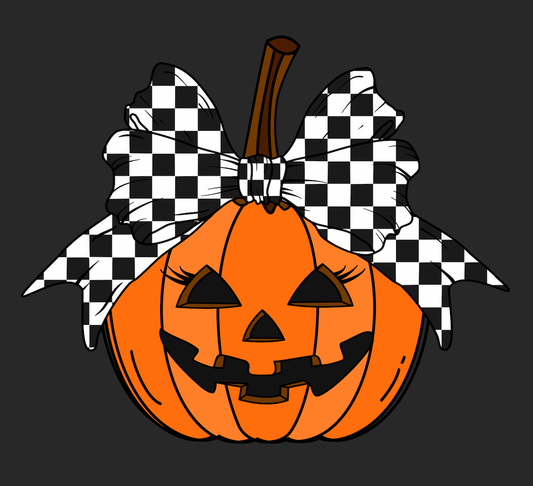 Shipping Dept. GUG orangejack-o-lantern-blackcheckerbow- Multiple Color options