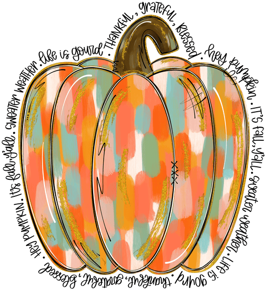 Shipping Dept. GUGJCDPaintedPumpkin- Multiple Color options