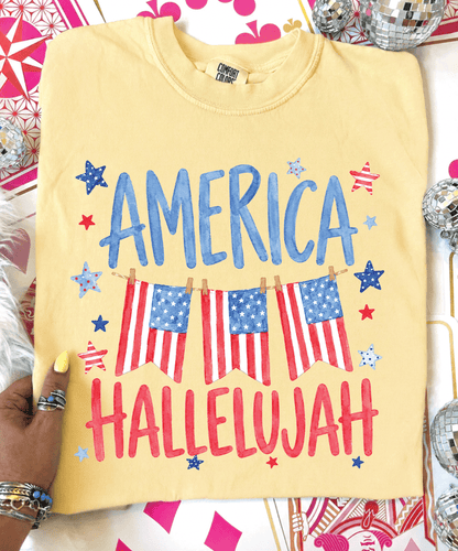 MISSMUDPIE Hallelujah America  - Butter Yellow