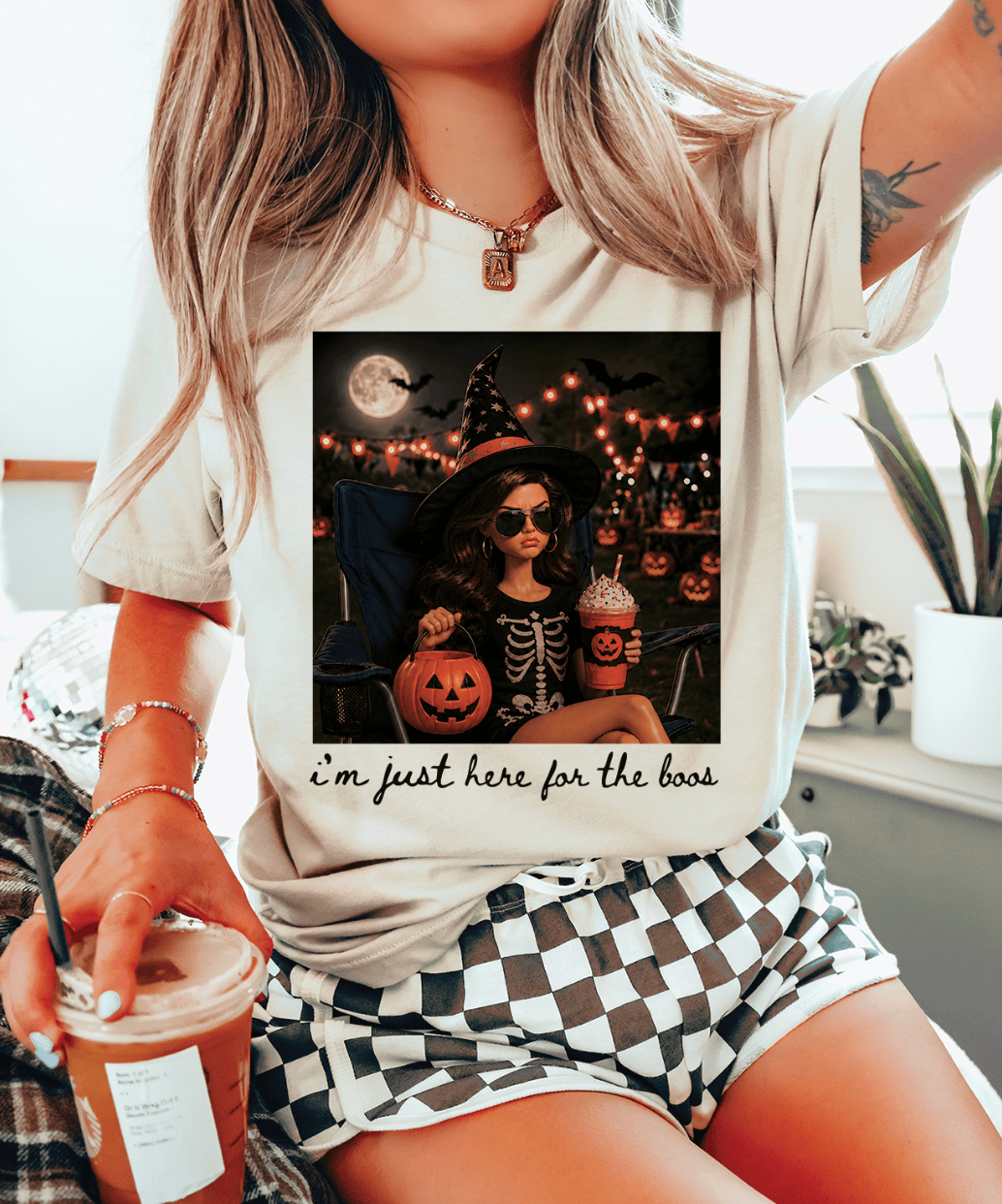 Shipping Dept. Here for the BOO's Doll - Cream Tee