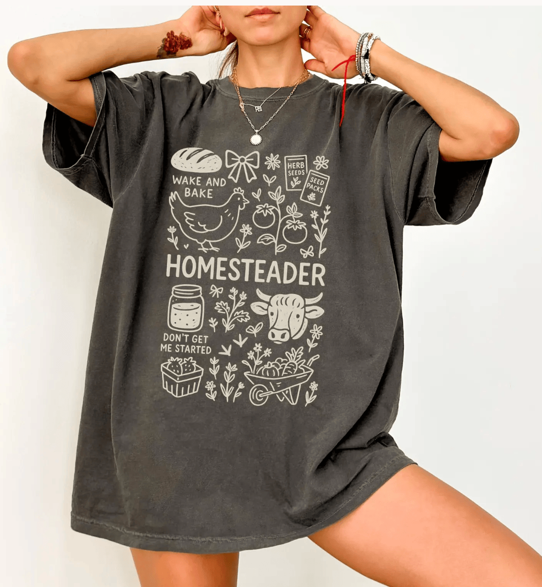 Shipping Dept. Adult SMALL / Comfort Color Pepper Homesteader - Comfort Color Tee Multiple Options
