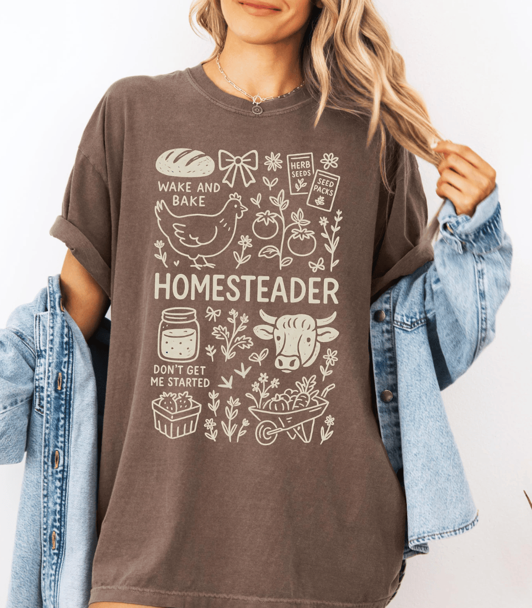 Shipping Dept. Adult SMALL / Comfort Color Espresso Homesteader - Comfort Color Tee Multiple Options