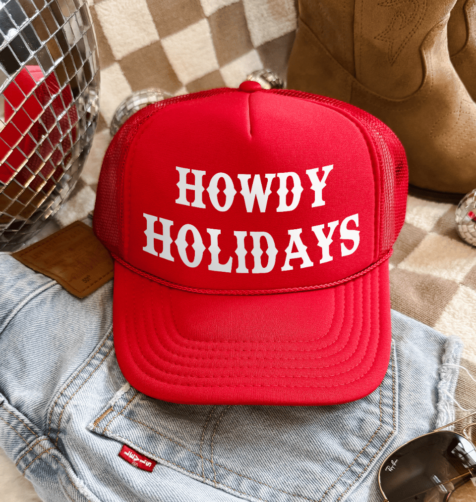 Shipping Dept. Howdy Holidays Christmas Otto Trucker Hat