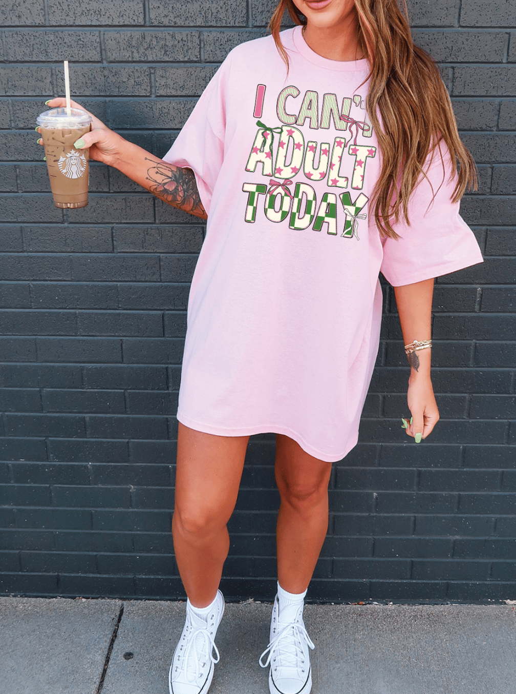 MISSMUDPIE I Can't Adult Today - Baby Pink