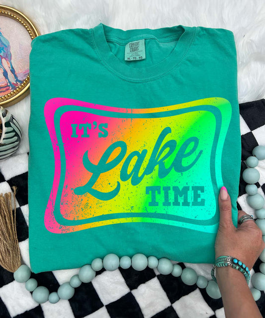 Shipping Dept. It's Lake Time - COMFORT COLOR - Island Green