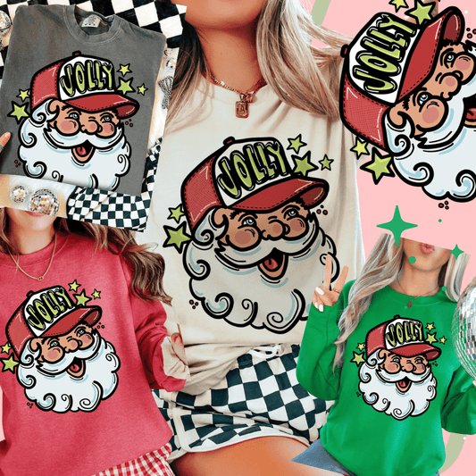 Shipping Dept. Jolly Santa Trucker