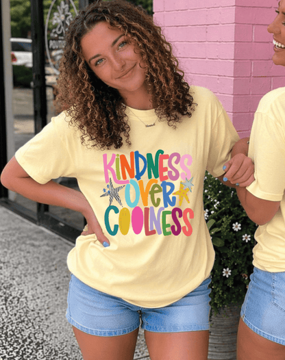 Shipping Dept. Kindness Over Coolness - Comfort Color Butter Yellow