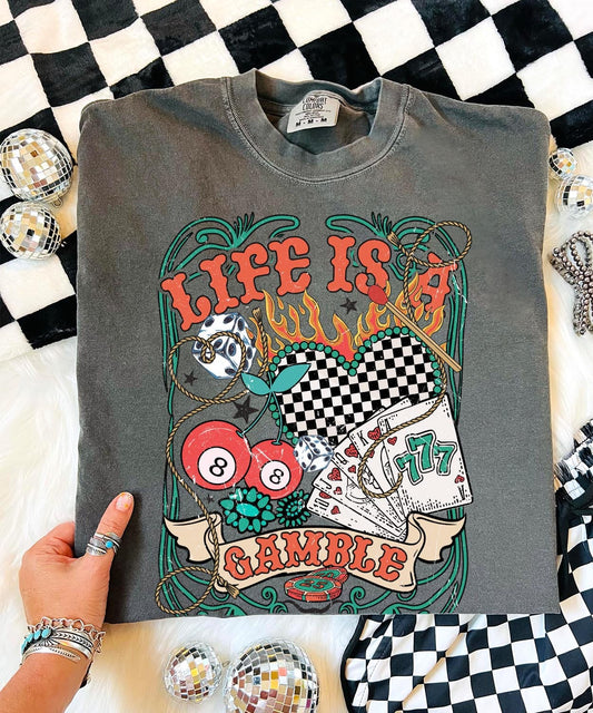 Shipping Dept. Small Life Is A Gamble - COMFORT COLOR - Pepper