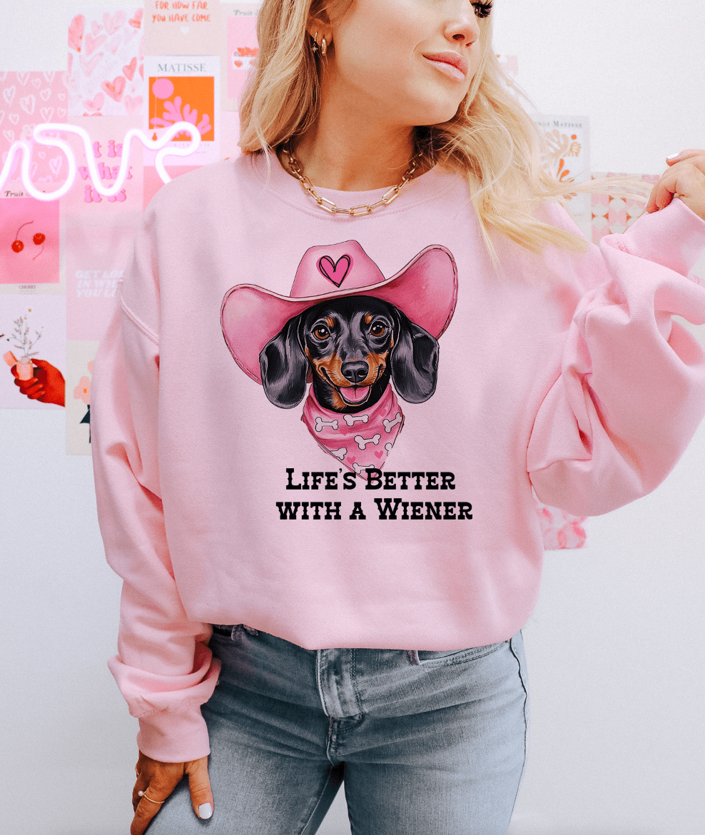 Shipping Dept. Life is Better with A Weiner Graphic Tee/ Sweatshirt