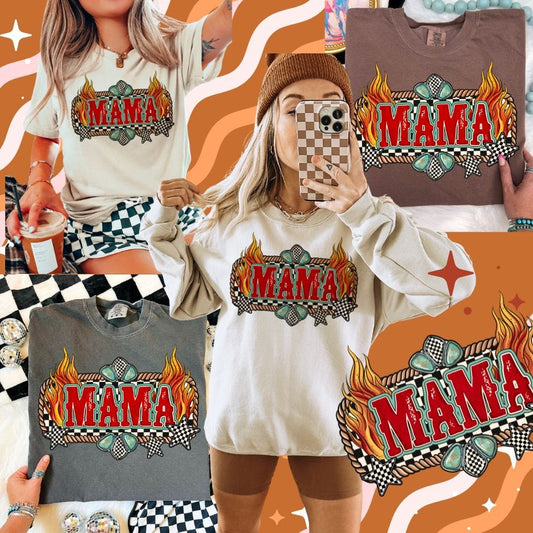 Shipping Dept. Mama Turquoise Fire - Multiple Options