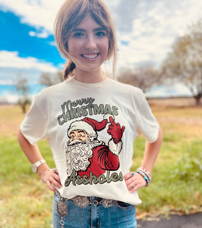MISSMUDPIE Merry Christmas Assholes - MULTIPLE Styles & Color Options
