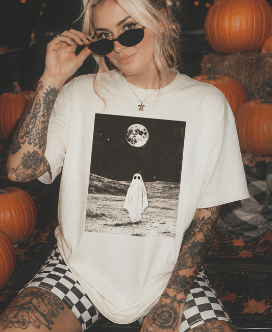 Shipping Dept. SMALL / Cream T-Shirt Midnight Mood Disco Pop Halloween - Cream Tees and Sweatshirts